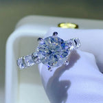 3 Carat Moissanite 925 Sterling Silver Ring