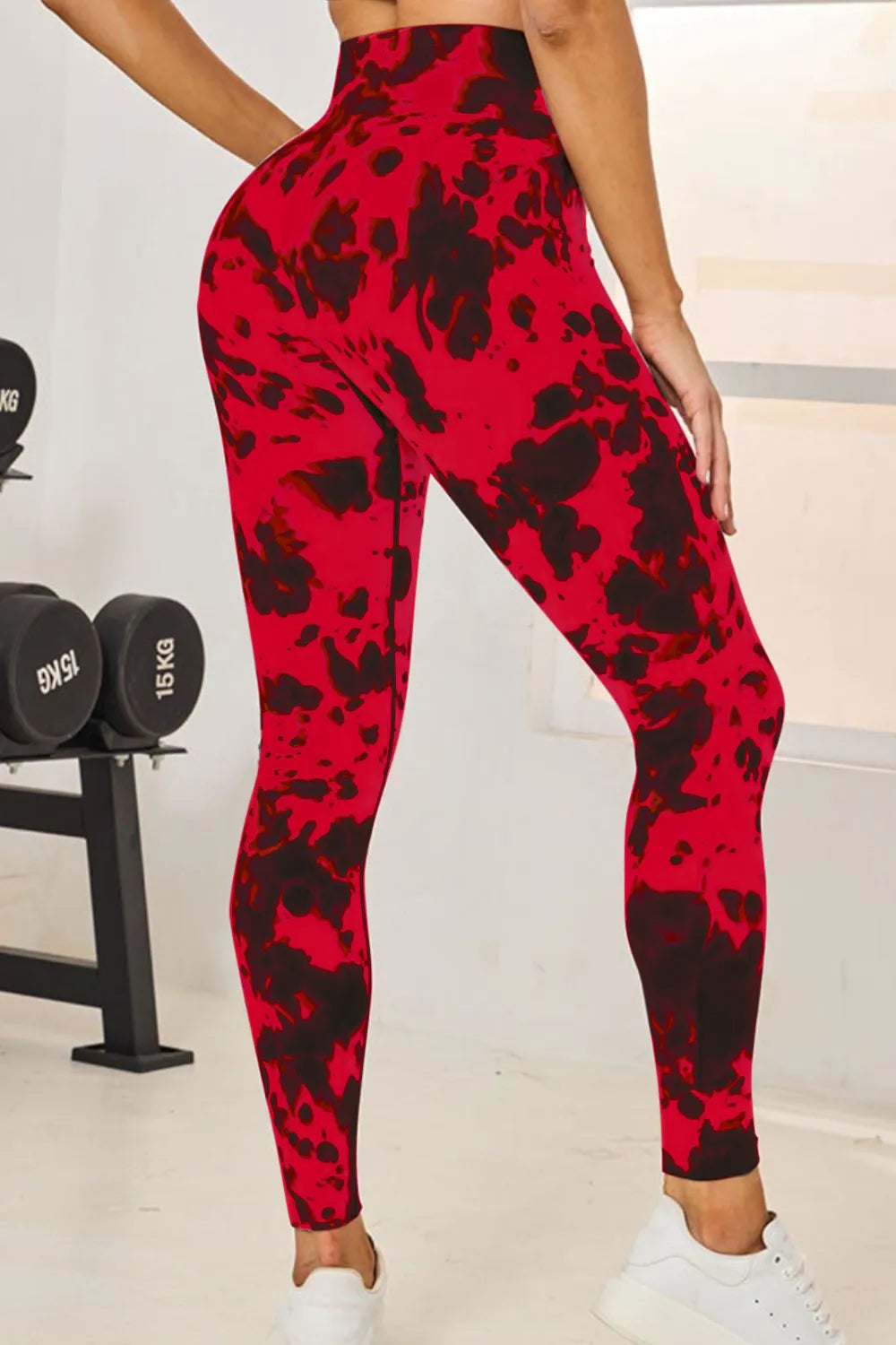 Tie-Dye High Waist Active Leggings - Ladyez