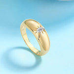 925 Sterling Silver Moissanite Ring - Ladyez