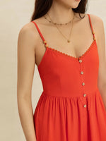 V-Neck Spaghetti Strap Jumpsuit - Ladyez