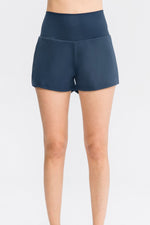 Wide Waistband Sports Shorts with Pockets - Ladyez