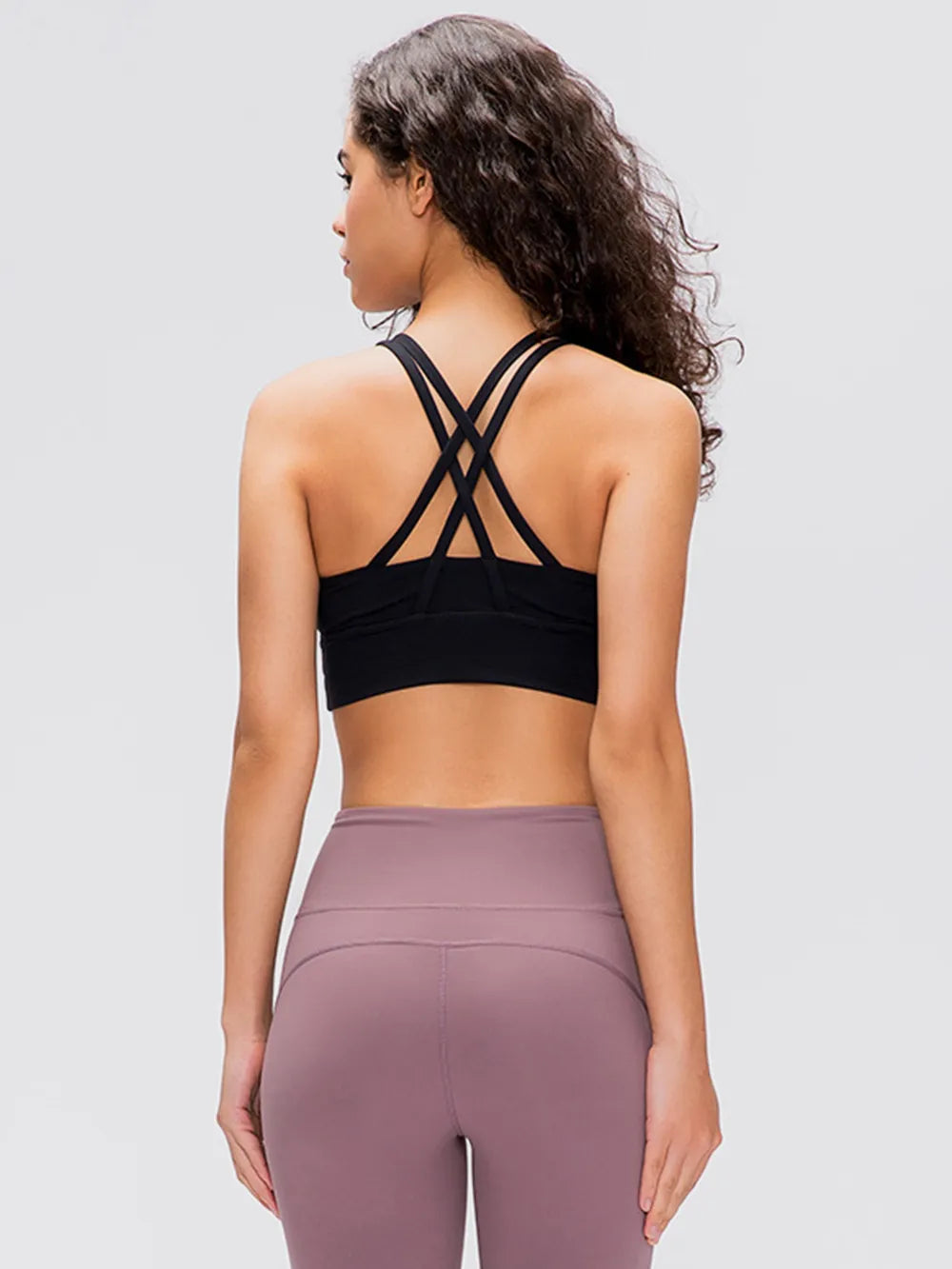 Millennia Crisscross Scoop Neck Active Tank - Ladyez