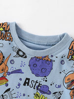 Children's Dinosaur Astronaut Print T-Shirt