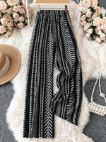 Boho Print Wide Leg Pants