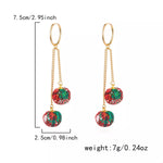 18K Gold-Plated Ball Drop Earrings
