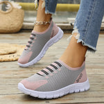 Breathable Mesh Round Toe Sneakers