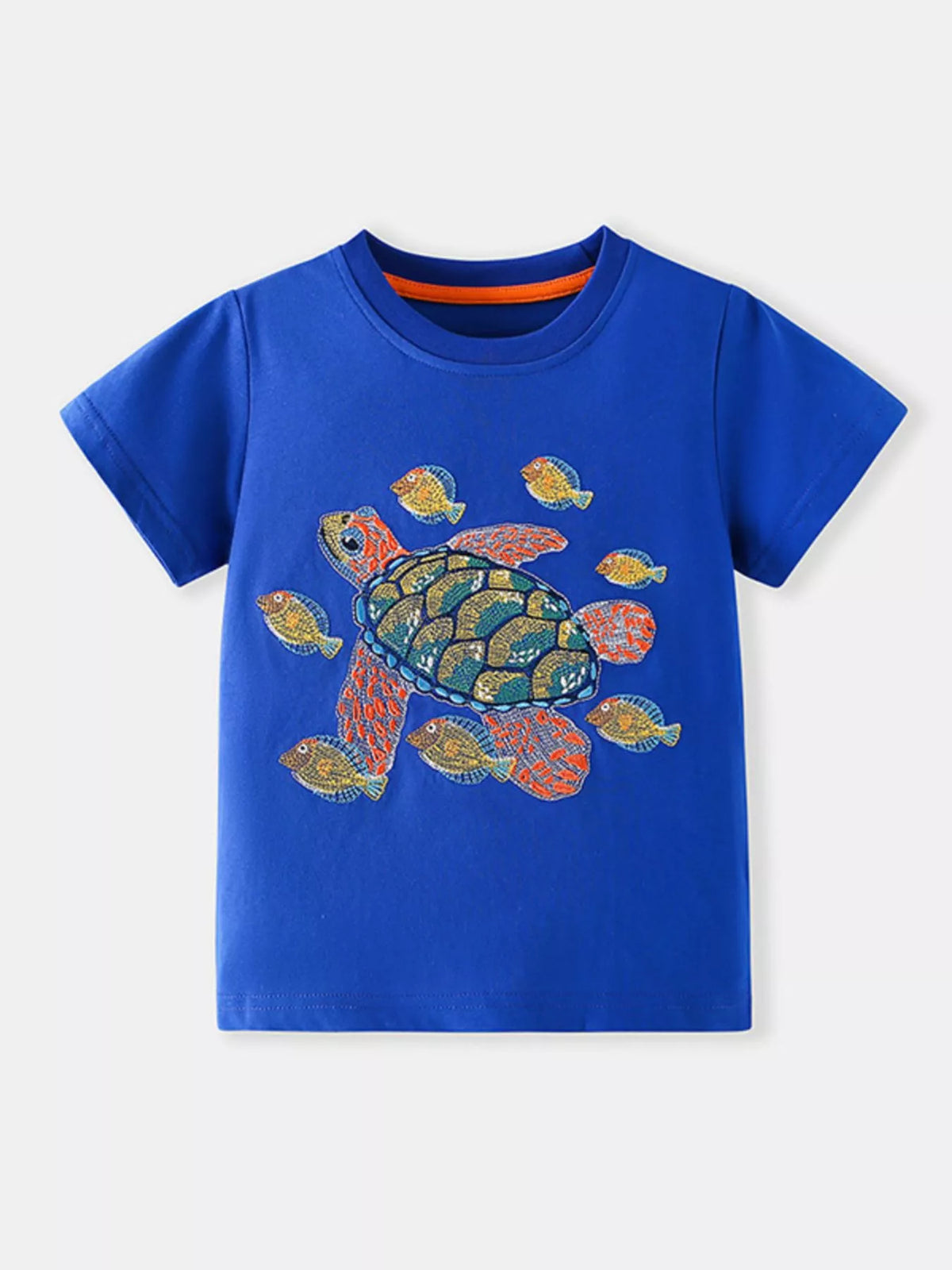 Children's Turtle Graphic Short Sleeve T-Shirt