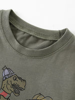 Children's Dinosaur Round Neck T-Shirt