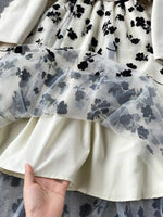Floral Mesh Dress & Blazer Set
