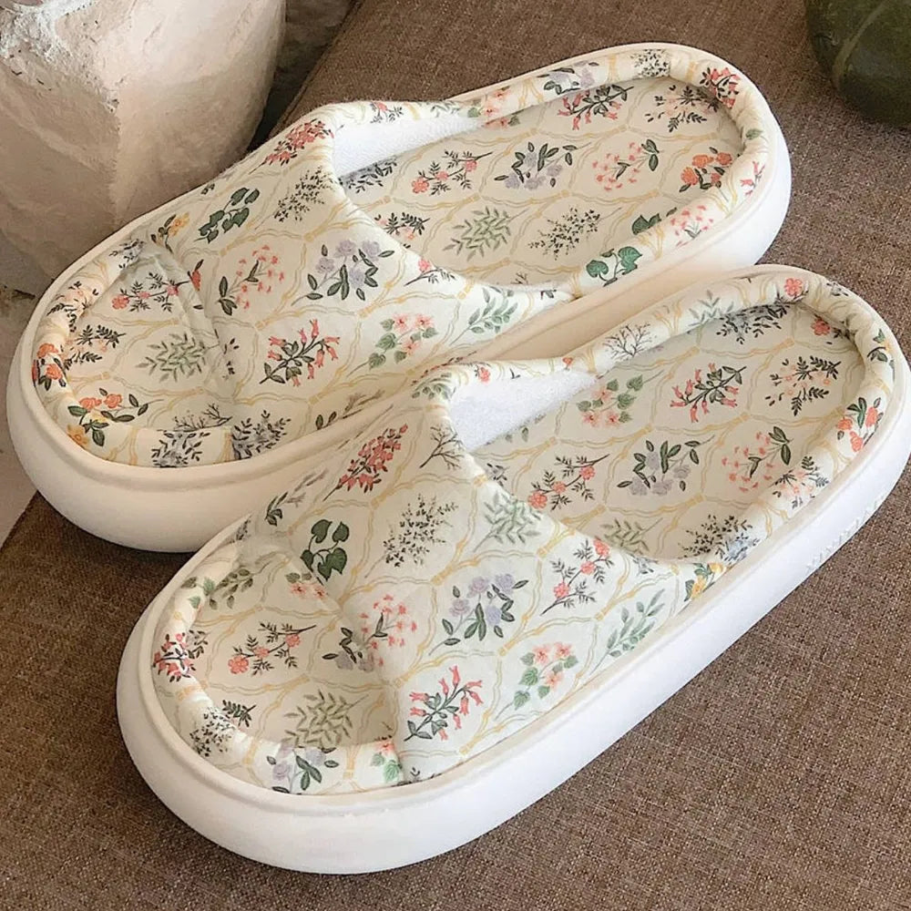 Open Toe Platform Slippers - Ladyez