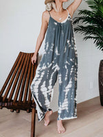Full Size Tie-Dye Wide Leg Jumpsuit Plus Size