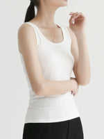 Scoop Neck Wide Strap Tank