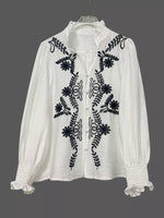 Embroidered Long Sleeve Shirt