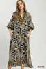 Umgee Abstract Print Midi Dress