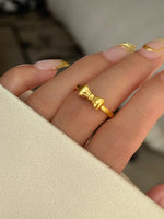 18K Gold-Plated Bow Knot Ring - Ladyez