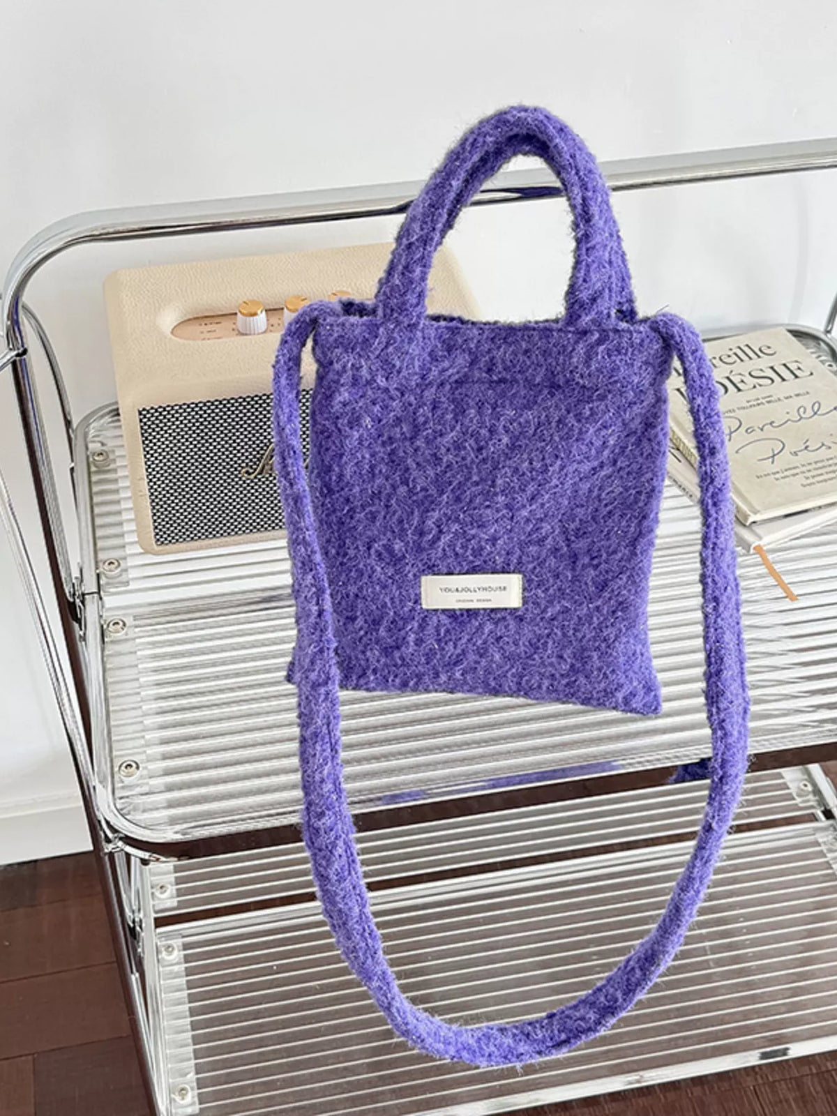 Solid Color Crossbody Bag