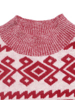 CHEERS Round Neck Long Sleeve Christmas Sweater