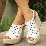 Peep Toe Wedge Sandals