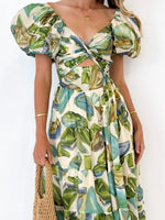 Off-Shoulder Floral Tiered Dress with Ruffle Details