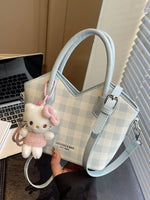 Plaid Pattern Crossbody Bag