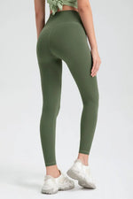 Wide Waistband High Waist Sport Leggings - Ladyez