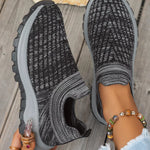 Round Toe Mesh Slip-Ons