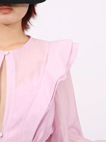 Ruffled Layered Long Sleeve Mini Dress
