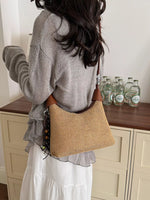 Woven Straw Crossbody Bag