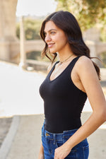 Zenana Racerback Tank Bodysuit - Ladyez
