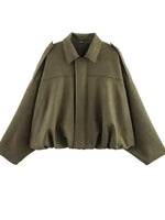 Zip Up Oversized Jacket