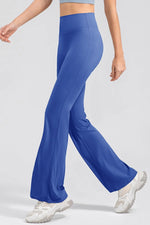 High Waist Straight Active Pants - Ladyez