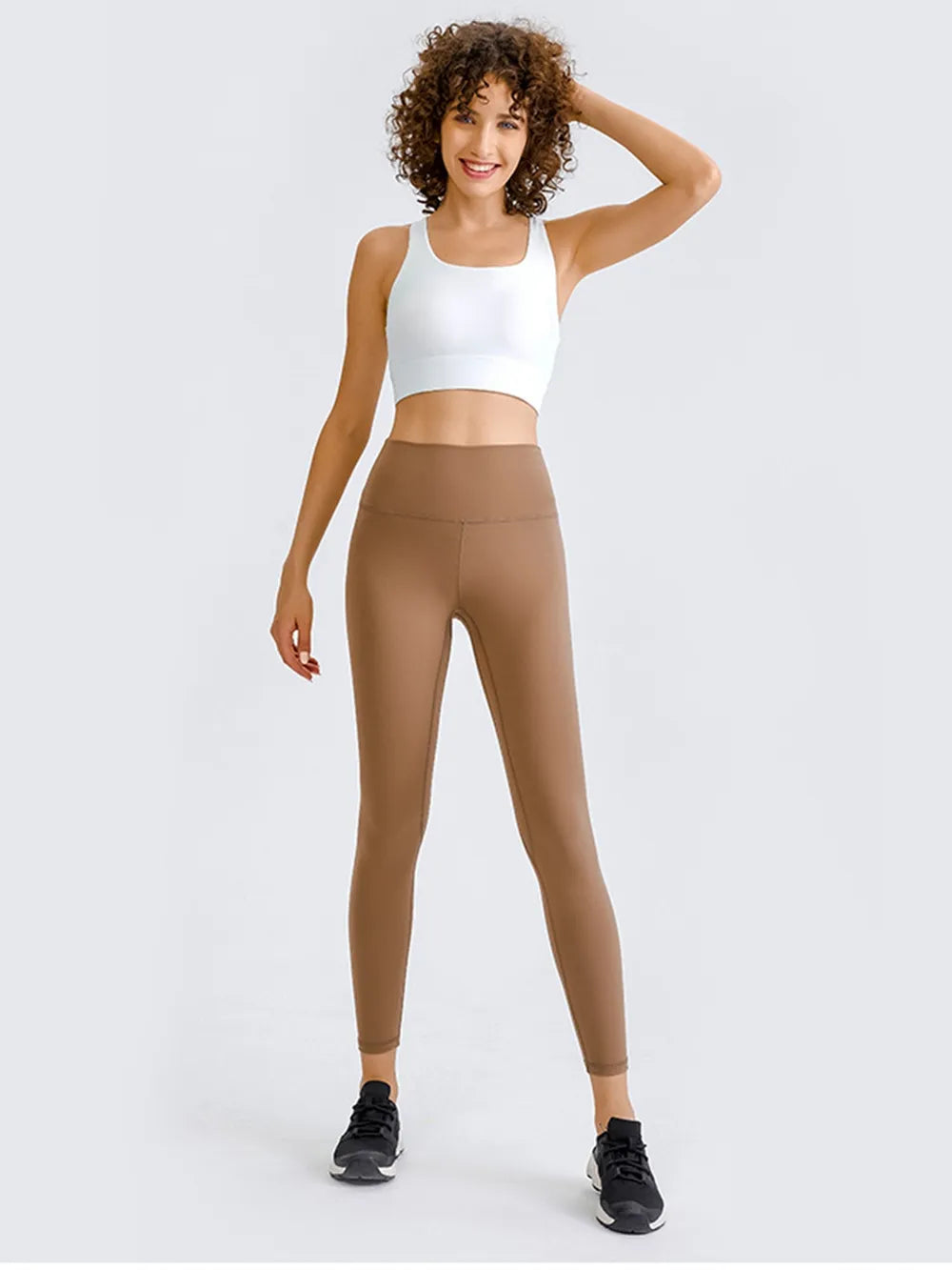 Millennia Double Take Square Neck Racerback Cropped Tank - Ladyez