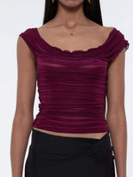Ruched Solid Tank - Ladyez