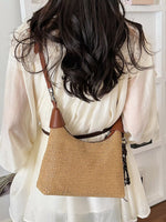 Woven Straw Crossbody Bag