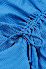 Ruched Elastic Waist Swim Skirt - Ladyez