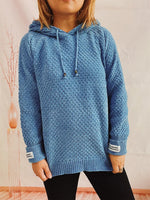 Drawstring Long SleeveHooded Sweater