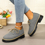 Lace-Up Platform Loafers