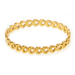 18K Gold-Plated Stainless Steel Heart Bracelet