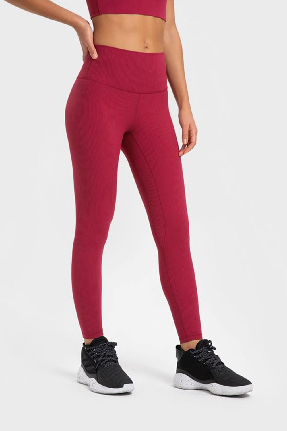 Millennia Highly Stretchy Wide Waistband Yoga Leggings - Ladyez
