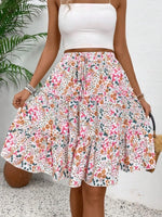 Floral Print Midi Skirt