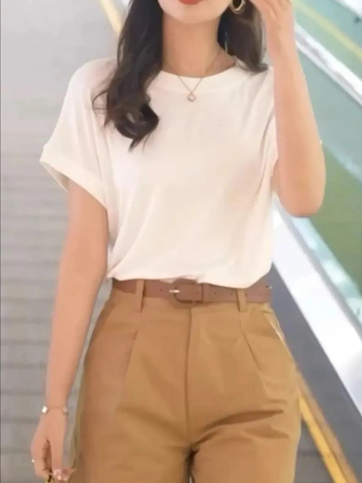 Plus Size Round Neck Short Sleeve T-Shirt
