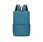 Solid Color Nylon Backpack Bag