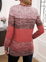 Color Block Long Sleeve T-Shirt