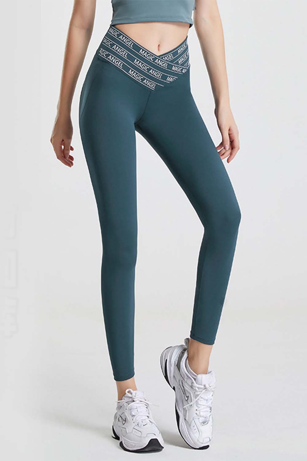 Wide Waistband Sports Pants - Ladyez