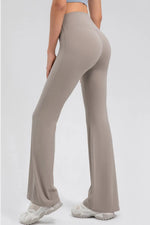 High Waist Straight Active Pants - Ladyez
