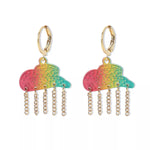Rainbow Cloud Dangle Earrings