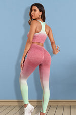Gradient Sports Tank and Leggings Set - Ladyez
