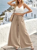 Wide Leg Drawstring Pants