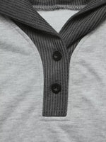 Dropped Shoulder Long Sleeve Hoodie
