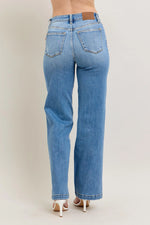 Judy Blue Full Size High Waist Straight Jeans Plus Size - Ladyez